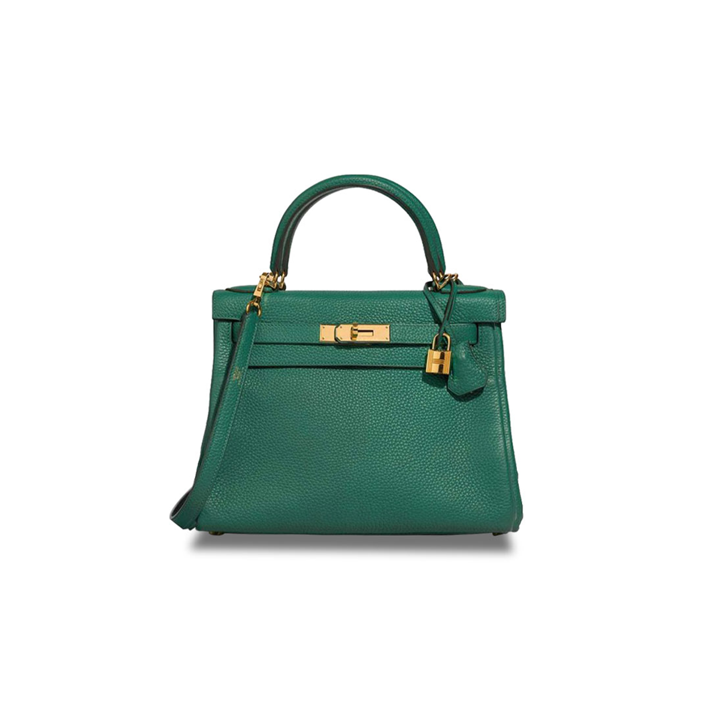 H**mes master kelly 25 malachite green gold buckle (25*17*7cm)